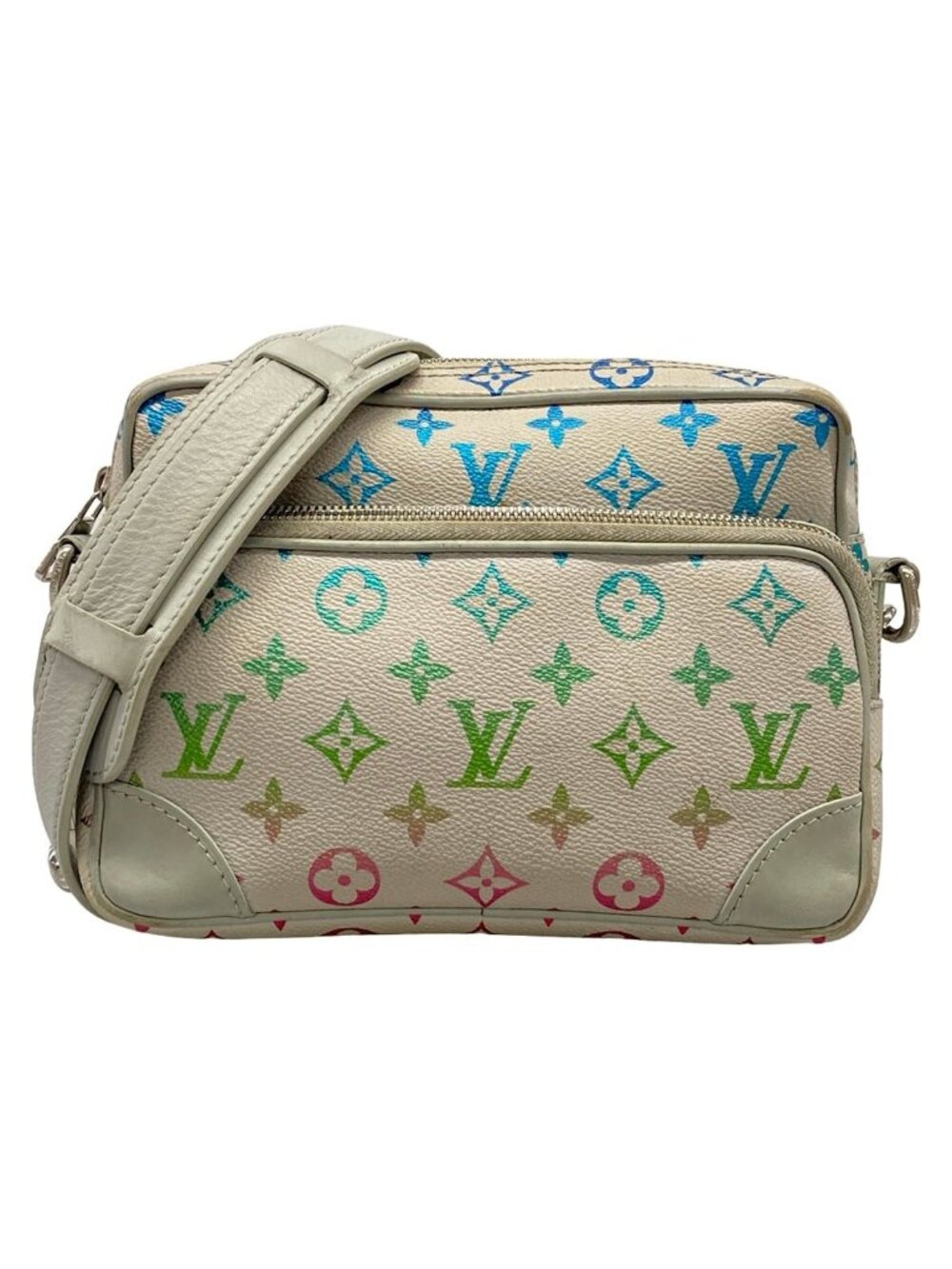 Louis Vuitton Shoulder Bag Nile Light Gray Multi